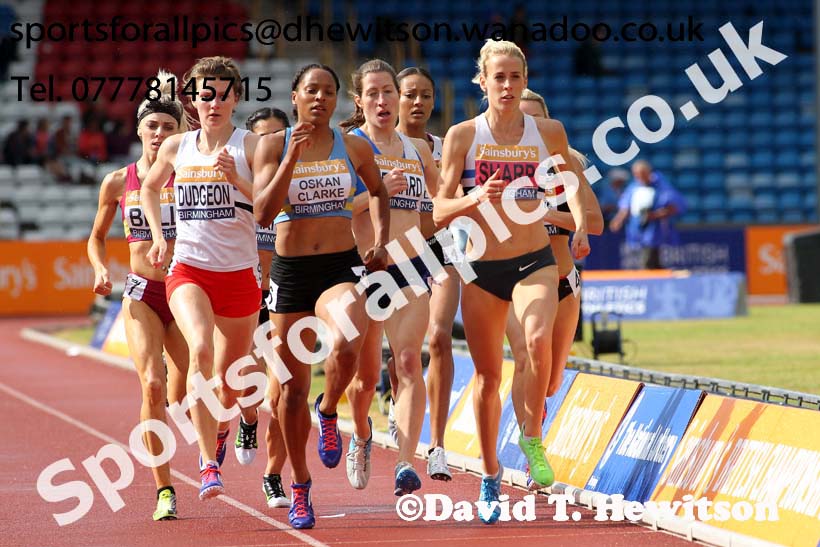 Womens 800 metres, Sainsbury's British Champs, Alexander Stadium, Birmingham. Photo: David T. Hewitson/Sprts for All Pics